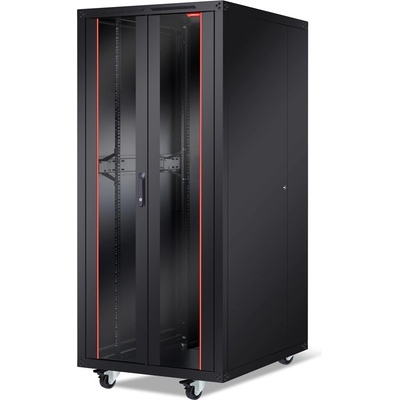 Formrack Комуникационен шкаф Formrack 19" Free standing rack 42U 800/1000mm height: 2096 mm loading capacity: 600 kg front tempered glass door (BETA-42U80100)