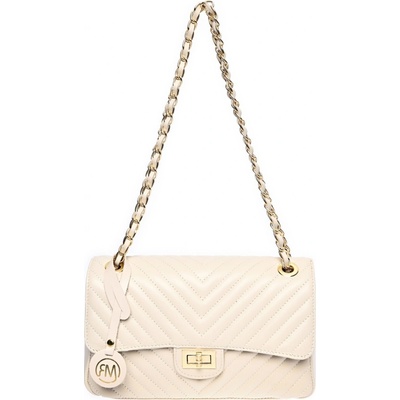 Roberta M dámská kožená kabelka RM2213 Beige