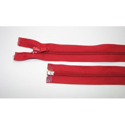 Zips špirála deliteľný 5mm - dĺžka 35cm, farba červená