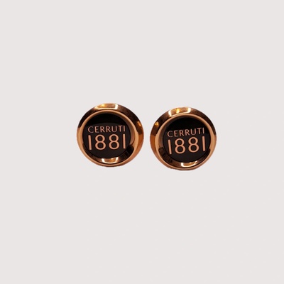 Cerruti 1881 manžetové knoflíčky Rose Gold/Black