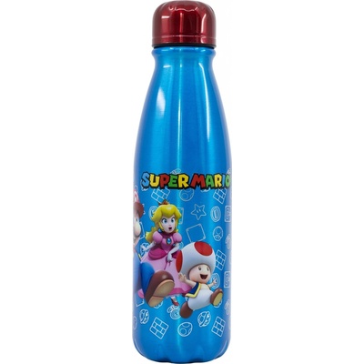 Super Denná hliníková fľaša Mario 600 ml