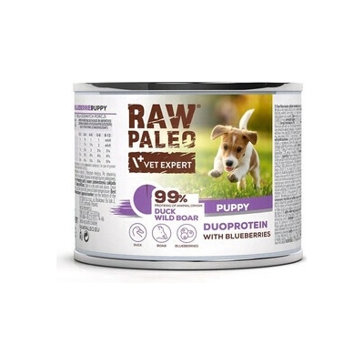 Raw Paleo Duoprotein Duck & Boar Puppy 200 g