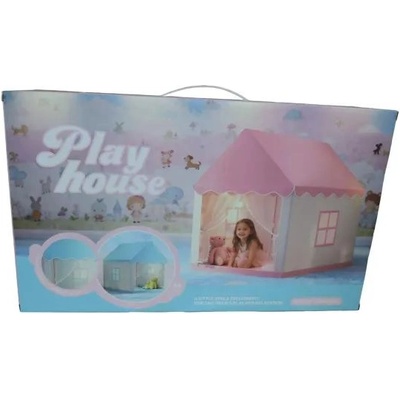 Manyuk Toys Игрална палатка с розов покрив - 100*120*130 см (hun-7)