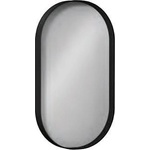 Isvea Puno овално огледалo за баня , рамка черен мат, 40/70 см (29PN4004040I)
