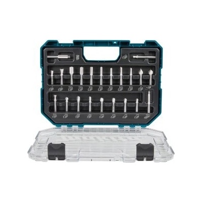 Sada 22ks stopkových fréz, stopka 8mm, Makita D-74784 – Zboží Dáma