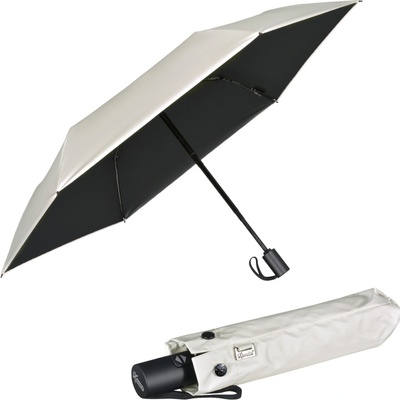 iX-brella Mini AC plne automatický dáždnik s UV a tepelnou ochranou svetlo šedá