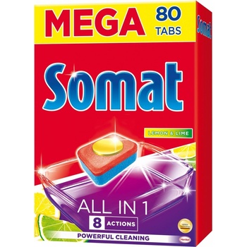 Somat All in 1 Lemon&Lime tablety do myčky 80 ks