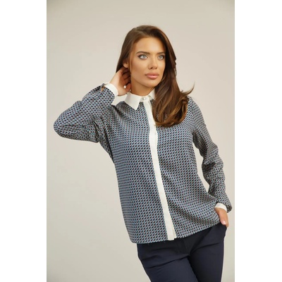 Radek's Collection Дамска риза с дълъг ръкав с акцент на яката 4230-403-100