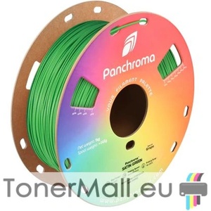 Polymaker PLA филамент Polymaker Panchroma Satin PLA, 1.75 mm, 1.0 kg, Green - tonermall