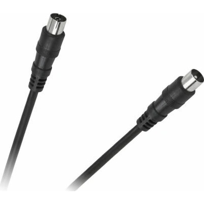 CABLETECH Koaxiálny kábel TV-VIDEO čierny 1,8m KPO2735A-1,8