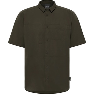 Jack Wolfskin Мъжка риза с копчета Jack Wolfskin Sierra Canyon S/S Shirt - Obsidian Moss (033-3072-0312)
