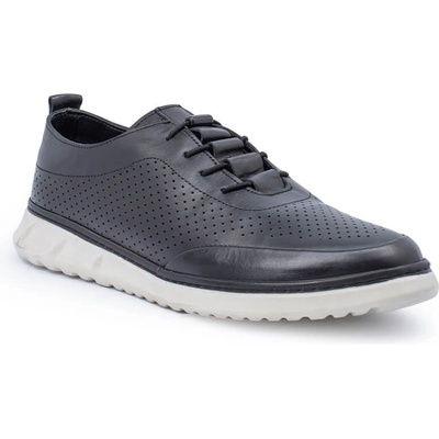 Alexander garcia Мъжки ежедневни обувки от естествена кожа - Черни 20230321093 (371708_Черно)