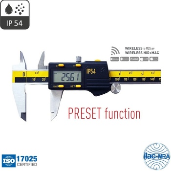 Microtech Дигитален шублер Microtech PRESET, Wireless, 141081192, IP54, 150 mm, 0.01 mm (141081192)