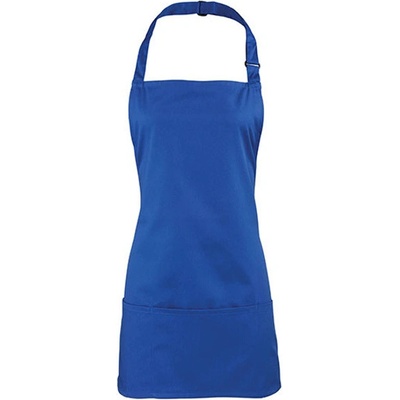 Premier Workwear Colours Gastro zástěra 2v1 PR159 Royal Pantone 7687C 60x62cm
