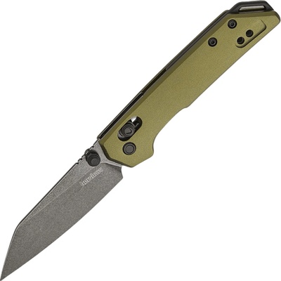 Kershaw MINI IRIDIUM REVERSE TANTO OLIVE BW D2 Aluminum DuraLock K-2051ROLBW