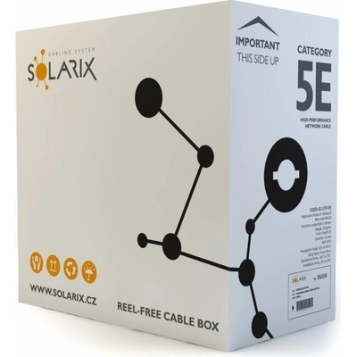 Solarix SXKD-5E-UTP-PE UTP, CAT 5e, 305m, černý