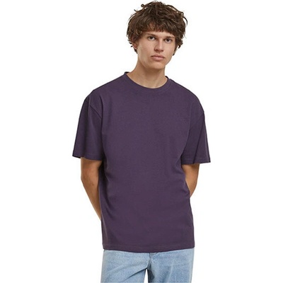 Build Your Brand pánske oversize tričko BY308 Purple Night
