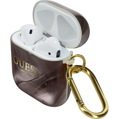 Guess TPU Shiny Marble puzdro pre Airpods 1/2 GUA2UNMK