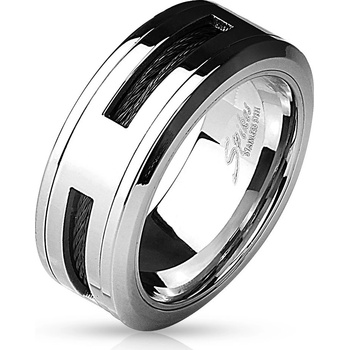 Steel Edge pánsky oceľový prsteň 4597