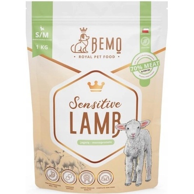 Bemo Sensitive malé a střední jehněčí 1 kg
