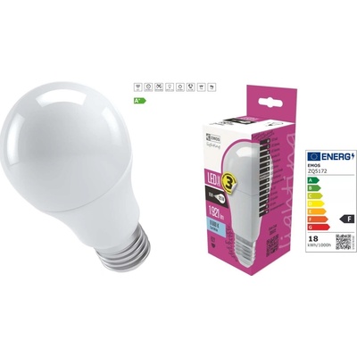 Emos LED žiarovka Classic A67 18W E27 studená biela