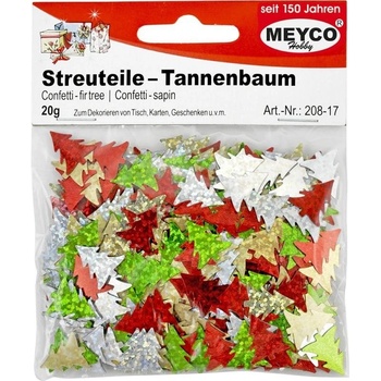 Meyco konfety Vianočné stromčeky trblietavé 20g