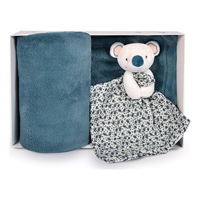 Doudou et Compagnie Happy Koala Yoca darčeková súprava s dekou a podložkou na spanie