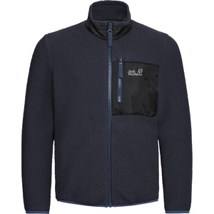Jack Wolfskin Детско поларено яке Jack Wolfskin Kid's Lite Curl Fullzip Fleece jacket - Dark Navy - размер 128 (EU) (703-6907-0213)