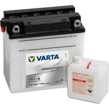 Image 1 of VARTA Powersports Freshpack 12V 8Ah left+ YB7-A 508013008A514