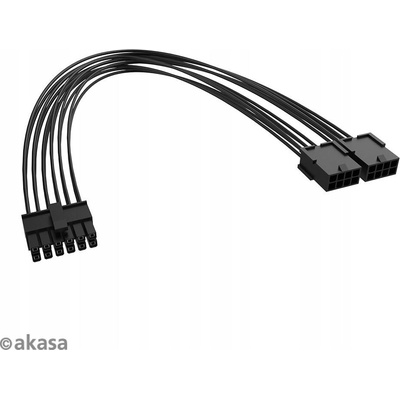 AKASA - PCIe 12-Pin na Dual 8-Pin adaptér AK-CBPW27-30BK Akasa