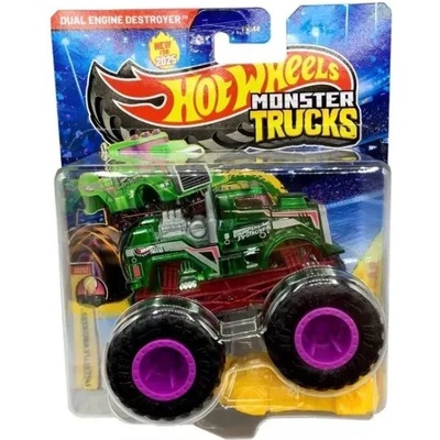 Mattel Hot Wheels Monster Trucks: Двойно двигателния унищожител количка (JCD72)