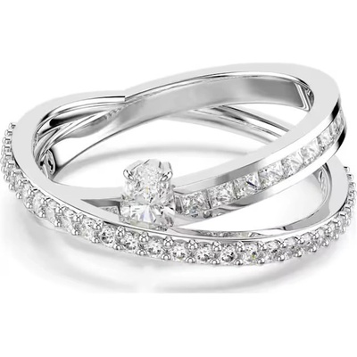 Swarovski Třpytivý prsten se zirkony Hyperbola 5691232