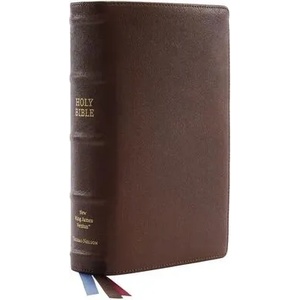 Nkjv, Single-Column Reference Bible, Premium Goatskin Leather, Brown, Premier Collection, Comfort Print | Thomas Nelson (ISBN: 9780785231240)