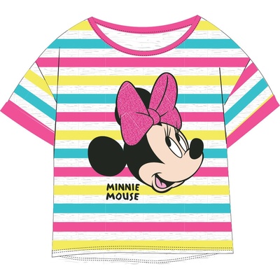 Minnie mouse licence dívčí tričko Minnie mouse 52029462 šedá proužek šedá