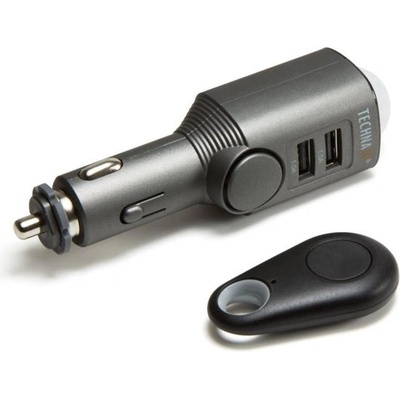 Technaxx AUTOalarm s detekciou pohybu + diaľkové ovládanie a nabíjačka do auta 2x USB, (TX-100)
