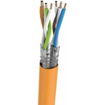 BKT Elektronik Инсталационен кабел, екраниран S-FTP FRNC, cat 7 BKT 695, жълт, макара 500m (101546203.500)