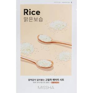 Missha Airy Fit Sheet Mask - Rice - Изглаждаща Текстилна Маска с Екстракт от Ориз 19г