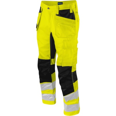 Projob 6570 Waistpants Stretch nohavice do pasu strečové reflexné pánske žltá-čierna