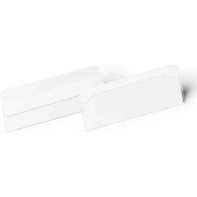 Logistické vrecko, 100x38 mm, vodorovné, DURABLE "HARD COVER", so samolepiacou páskou, priehľadná