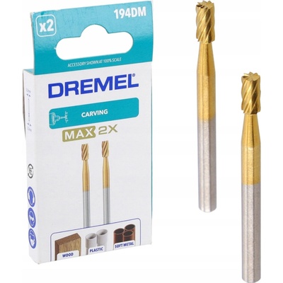 Dremel 194DM řezbářská fréza na dřevo válcová 3,2mm 2ks 26150194DM – Zboží Dáma