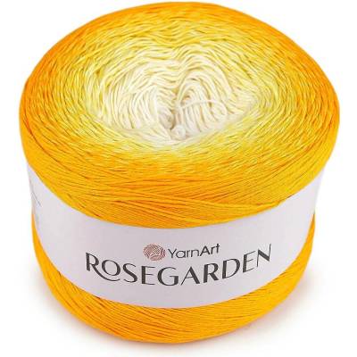 Bavlněná pletací příze Rosegarden 250 g Varianta: 21 (309) oranžová žlutá, Balení: 1 ks 49969/122018/293338