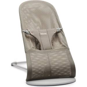 BabyBjörn Бебешки шезлонг BabyBjorn - Bliss, Mesh, Grey Beige (1814-006102A) - baby