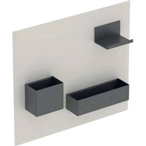 Geberit - Магнитна дъска с отделения, 45x39 см, матово пясъчносиво/матово лавово 500.649. JL. 2 (500.649.JL.2)