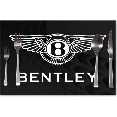 Sablio Prostírání Logo Bentley Černý 40x30cm