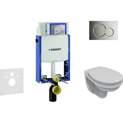 Geberit Kombifix tlačítko Sigma01 chrom WC Ideal Standard Quarzo + SEDÁTKO 110.302.00.5 ND2