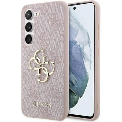 GUESS Гръб Guess PU 4G Metal Logo Case за Samsung Galaxy S24 Plus - Розов (3666339241223)