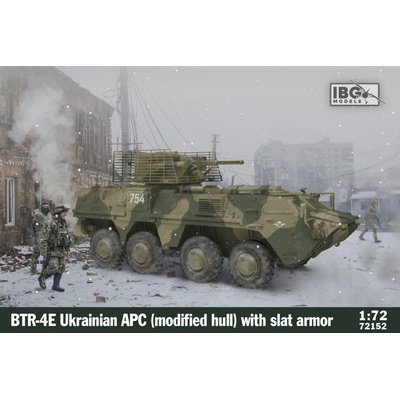 IBG BTR-4E Ukrainian APC Modified Hull with Slat Armor 1:72