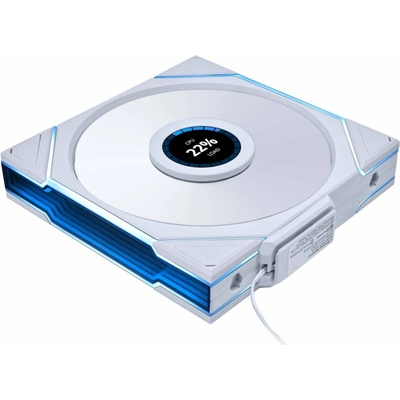 Lian Li UNI FAN TL WIRELESS LCD 140 REVERSE BLADE White 14RTLLCD1W1W