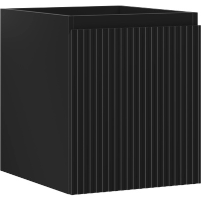 Mexen Rivel шкаф за баня под мивка 40 см, 1 чекмедже, набразден, черен мат (91A20-04047-1-BF71)