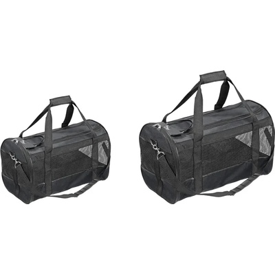 Flamingo Divina - Транспортна чанта за кучета и котки, 40x26x26 см. - черна